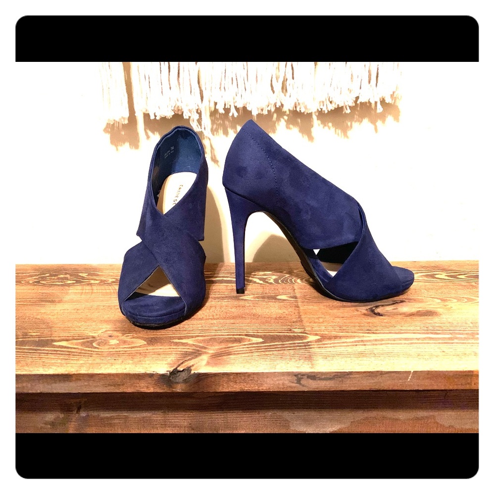 Gorgeous Cobalt Blue Suede Heels